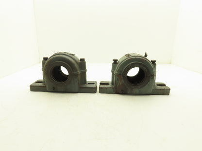 SKF SAF 515 Split Pillow Block Bearing 4-Bolt Housing Base Lot of 2 *NO INSERT