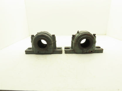 SKF SAF 515 Split Pillow Block Bearing 4-Bolt Housing Base Lot of 2 *NO INSERT