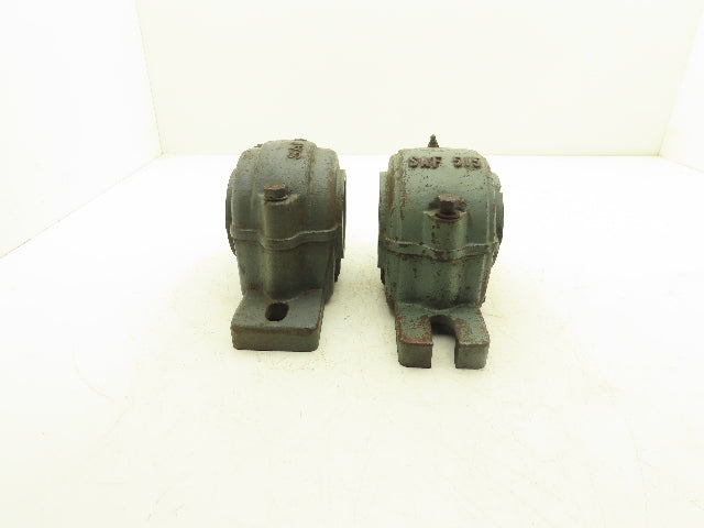 SKF SAF 515 Split Pillow Block Bearing 4-Bolt Housing Base Lot of 2 *NO INSERT