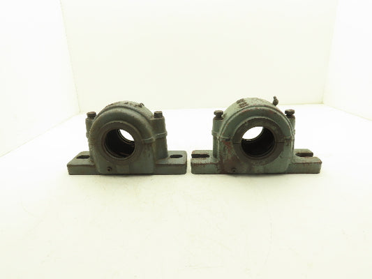 SKF SAF 515 Split Pillow Block Bearing 4-Bolt Housing Base Lot of 2 *NO INSERT
