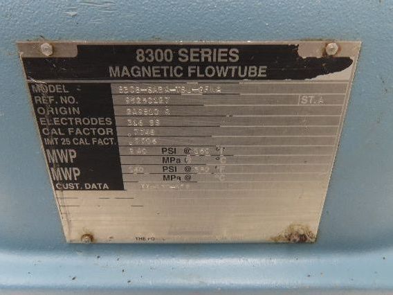 Foxboro 8308-SABA-TSJ-GFNA Magnetic Flow Meter 8" Flow Tube 8300 Series