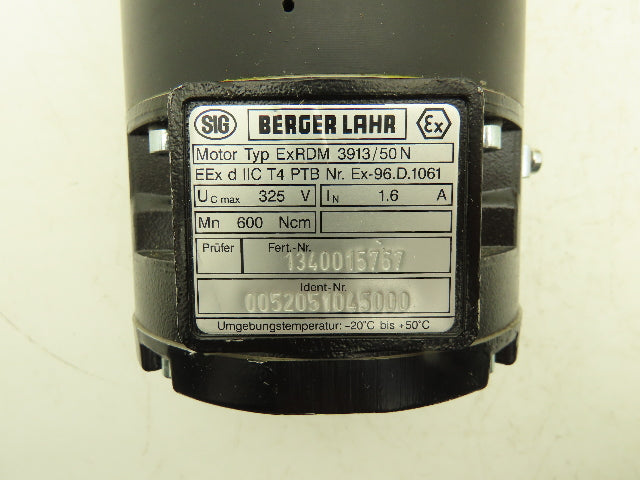 Berger Lahr ExRDM 3913/50N Stepper Motor 1.6A 325V 3PH