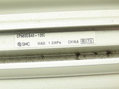SMC CP96SDB40-125C Pneumatic Air Cylinder 40mm Bore 125mm Stroke 145psi Lot of 3