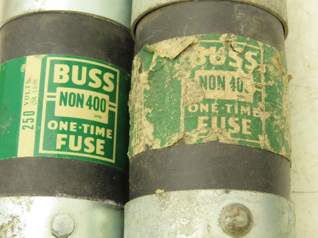 Bussmann MFD NON400 Bussmann fuse 400A 250 Volts Mixed Lot of 5