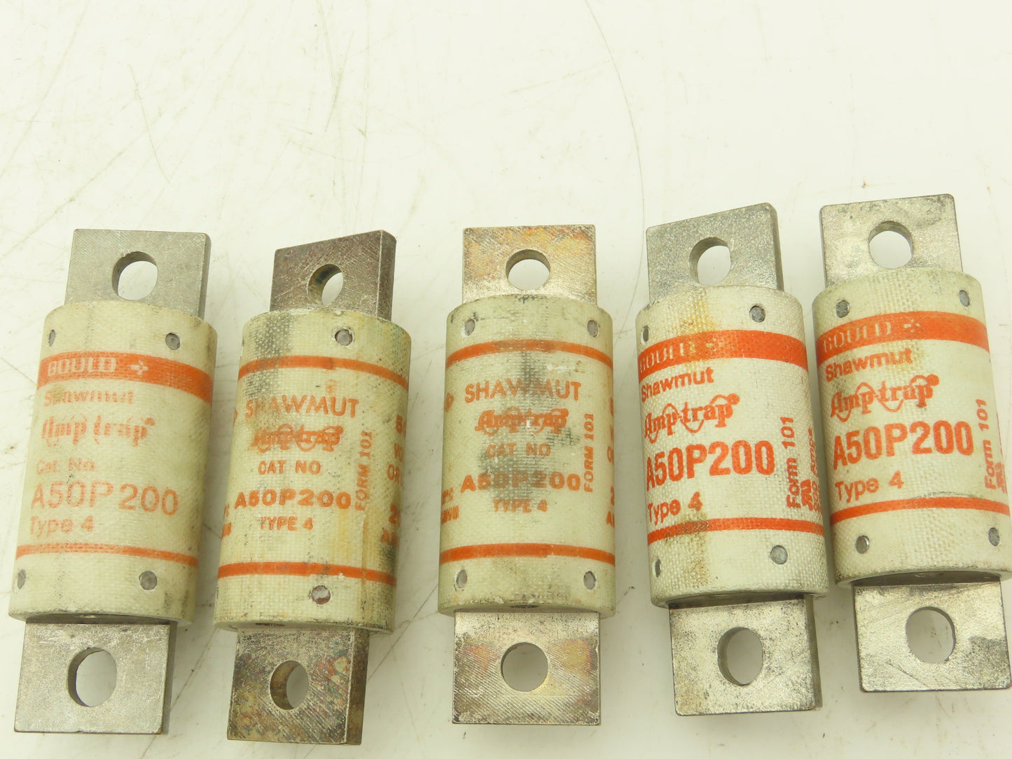 Gould Shawmut A50P200 Type 4 Fuse 200 AMP and 125 AMP 500 Volts Mixed Lot of 8