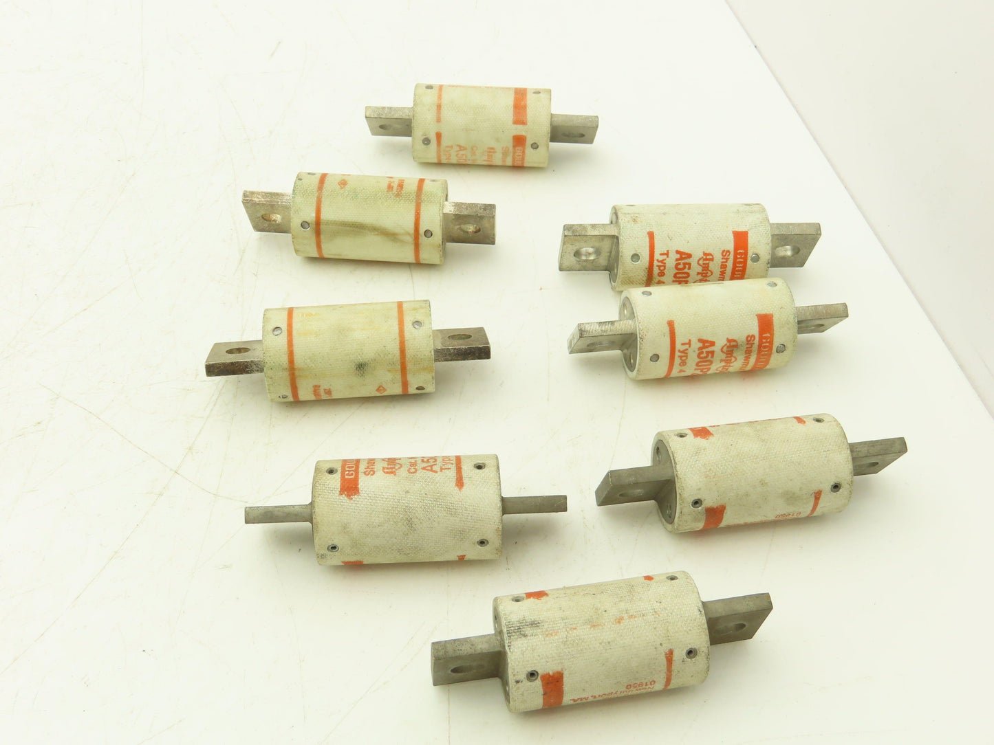 Gould Shawmut A50P200 Type 4 Fuse 200 AMP and 125 AMP 500 Volts Mixed Lot of 8