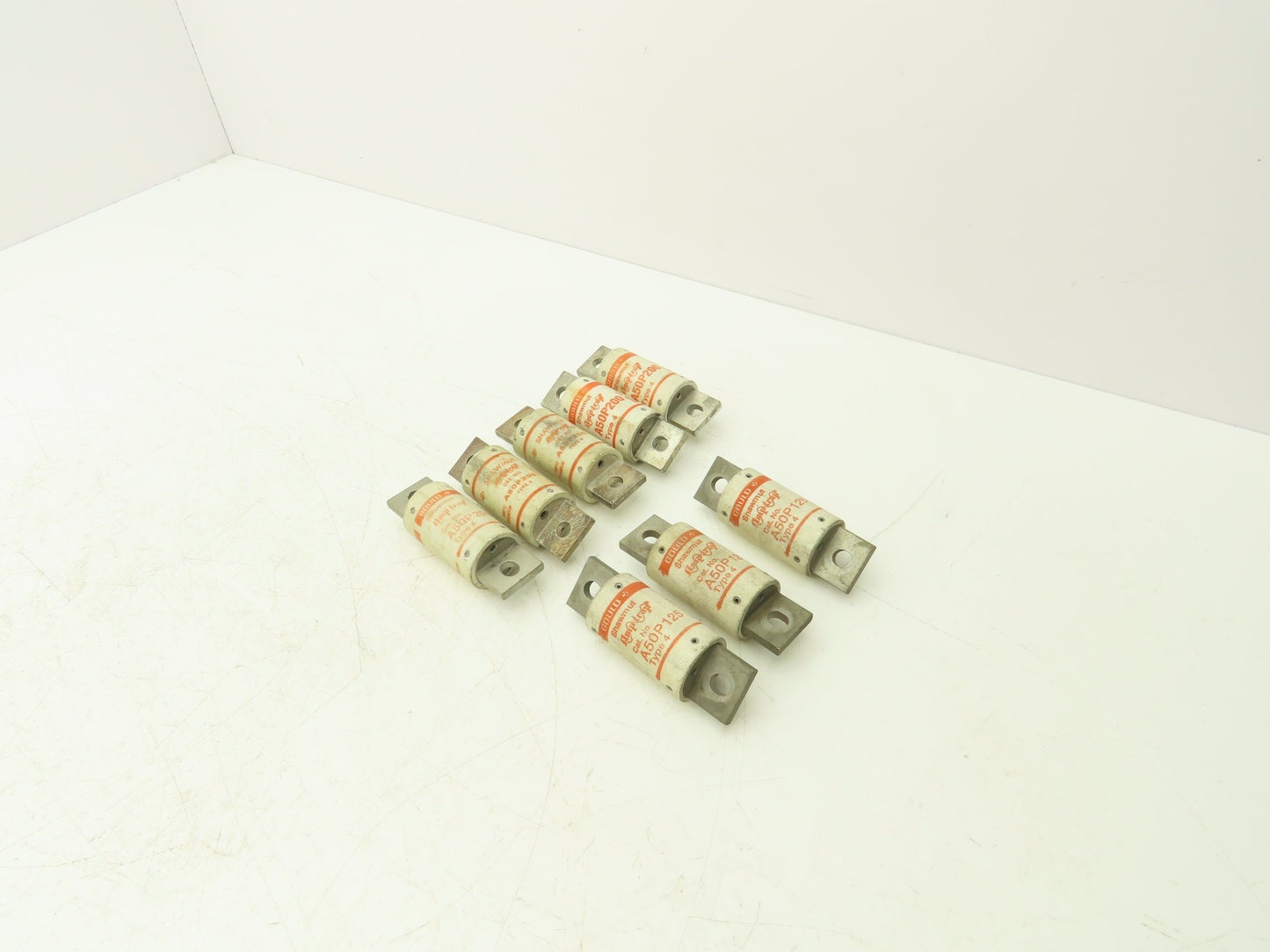 Gould Shawmut A50P200 Type 4 Fuse 200 AMP and 125 AMP 500 Volts Mixed Lot of 8