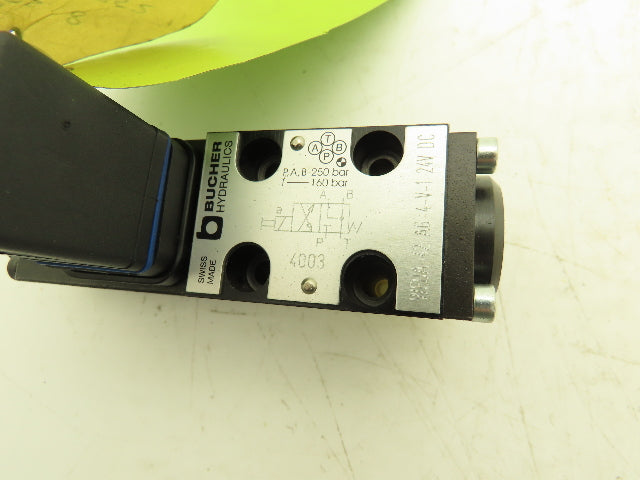 Bucher WEDA-42-AG-4-V-1 Hydraulic Directional Control Solenoid Valve 4/2 24VDC