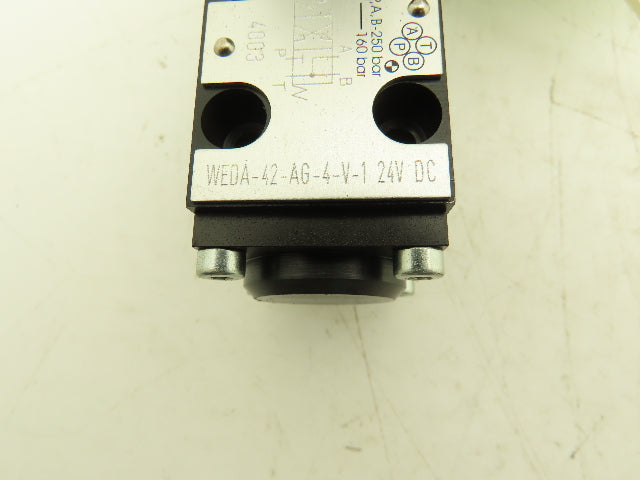 Bucher WEDA-42-AG-4-V-1 Hydraulic Directional Control Solenoid Valve 4/2 24VDC