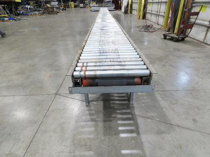 Automotion 24"x 45' Belt Drive Zero Pressure Roller Conveyor 460V Center Drive