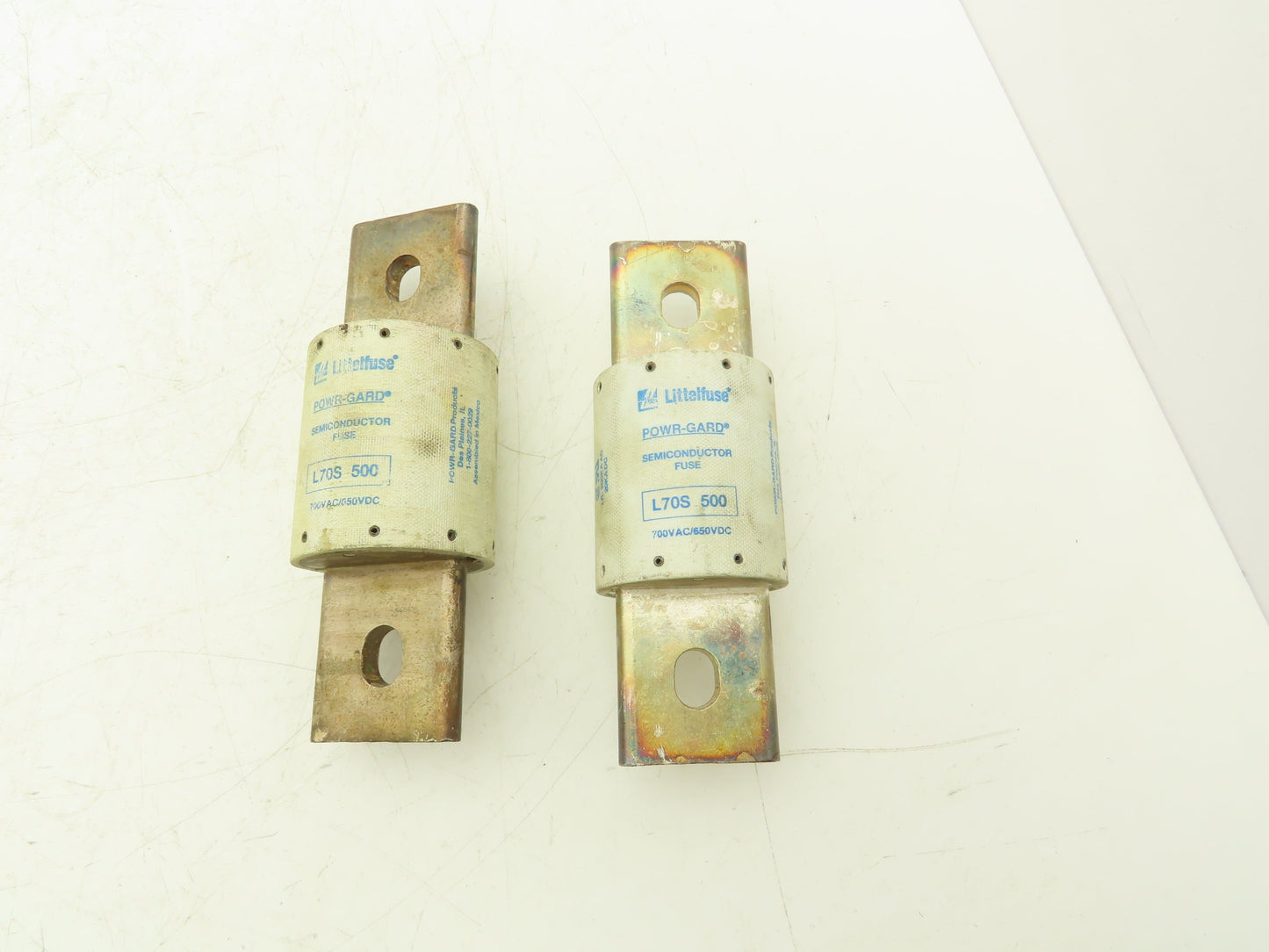 Littelfuse Powr-Guard L70S 500A Fuse 700 VAC/650 VDC Semiconductor Lot of 2