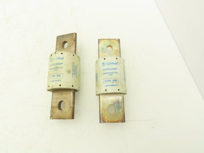 Littelfuse Powr-Guard L70S 500A Fuse 700 VAC/650 VDC Semiconductor Lot of 2