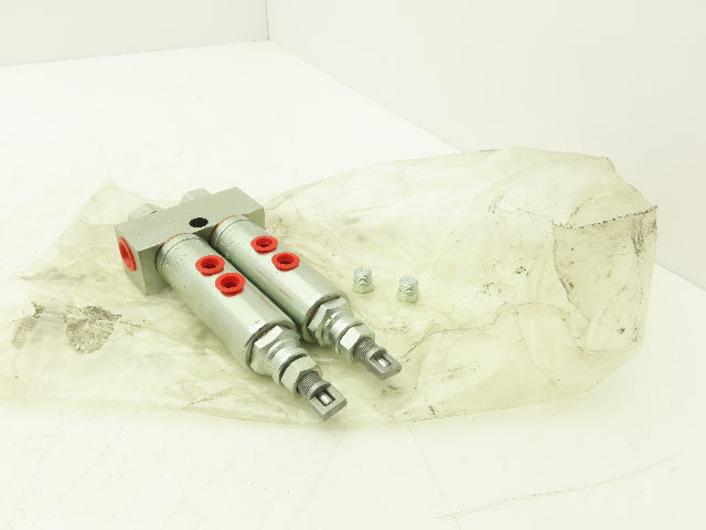 Lincoln 87349-2 Two Grease Injector Assembly Centro-Matic 750-1000psi 3/8 NPTF