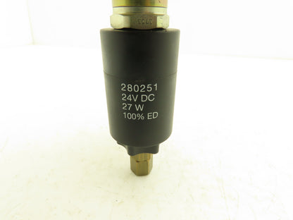 Denison SWDWVPB-2MD0-PT-L-10 Hydraulic Solenoid Cartridge Sandwich Valve 24VDC