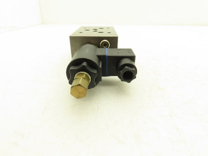 Denison SWDWVPB-2MD0-PT-L-10 Hydraulic Solenoid Cartridge Sandwich Valve 24VDC