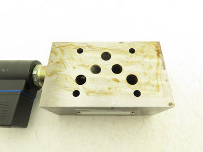 Denison SWDWVPB-2MD0-PT-L-10 Hydraulic Solenoid Cartridge Sandwich Valve 24VDC