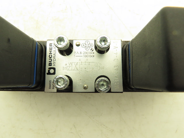 Bucher WEDA-43-D-4-V-1 Hydraulic Directional Control Solenoid Valve 4/3 24VDC