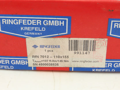 Ringfeder RFN7012 110x155mm Locking Assembly Lot of 2