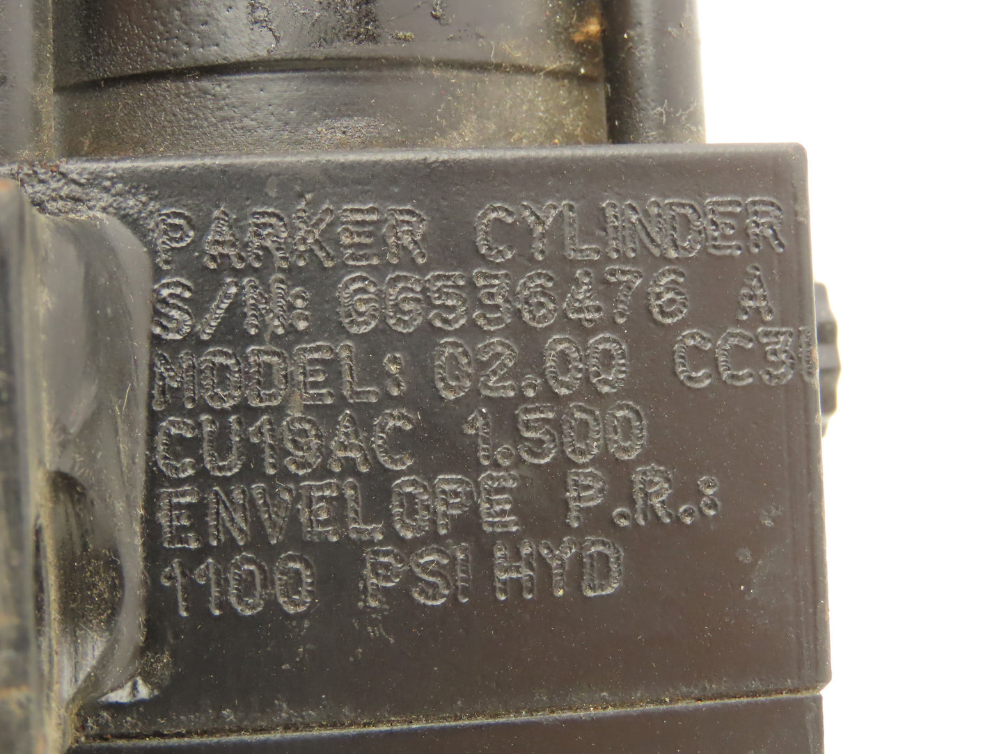 Parker 02.00 CC3LCU19AC 1.500 Hydraulic Cylinder 2" Bore 1-1/2" Stroke 1100psi