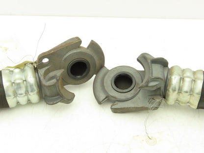 HBD FULFLO Pneumatic Air Brake Train Hose Line 1-1/4" NPT Quick Disconnect Set