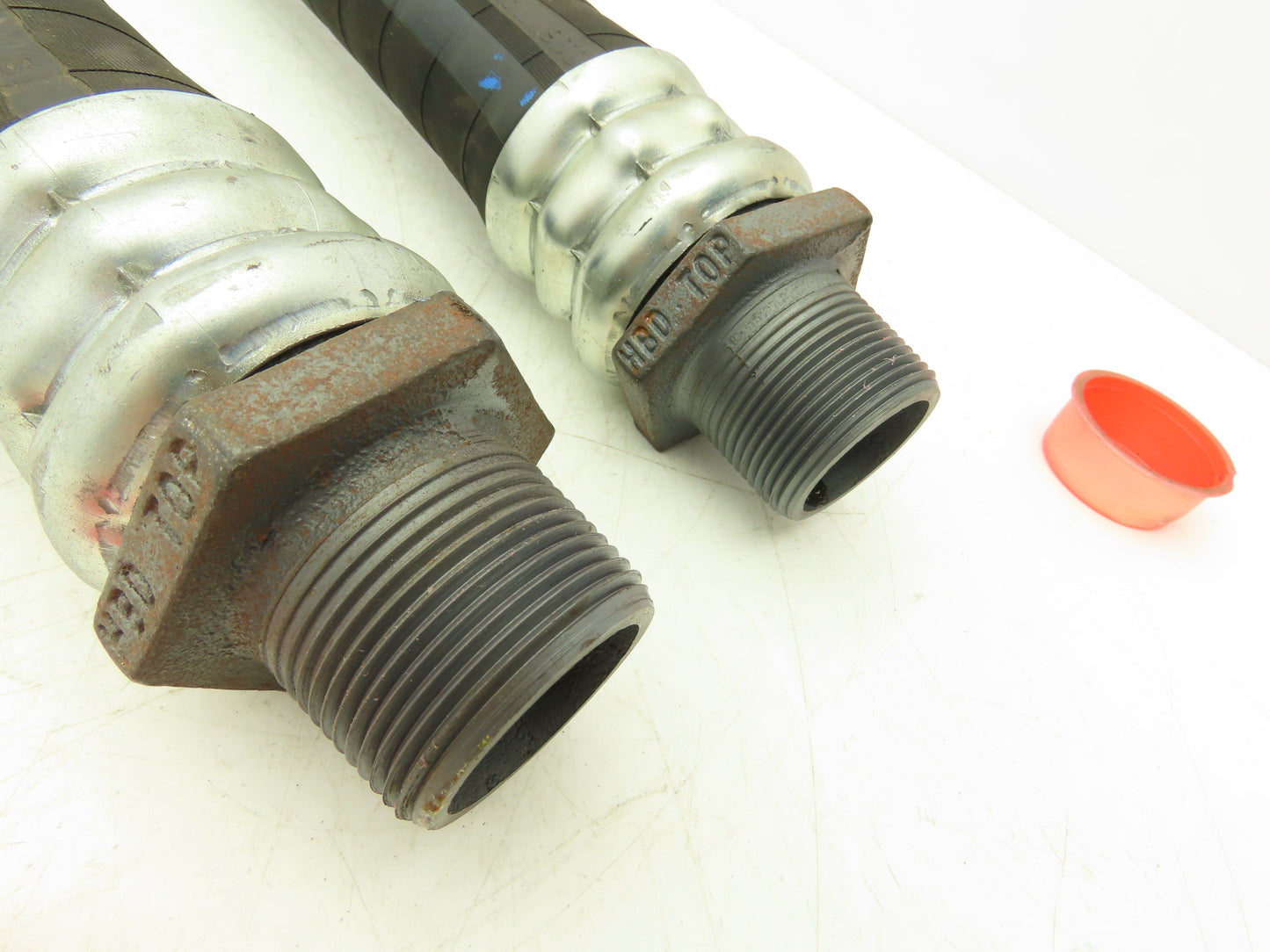 HBD FULFLO Pneumatic Air Brake Train Hose Line 1-1/4" NPT Quick Disconnect Set