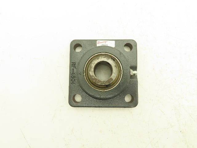 Fafnir VF4S-114 4-Bolt Flange Block Ball Bearing 7/8" Bore Shielded