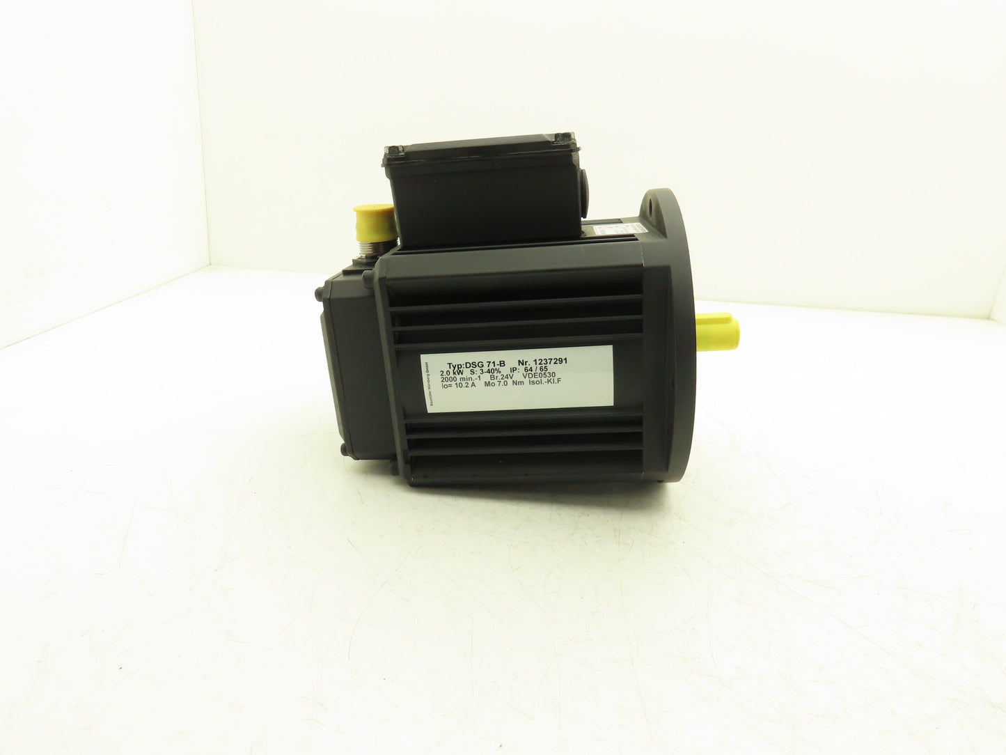 Baumuller DSG 71-B Servo Motor 2kW 2000 RPM 24V Brake