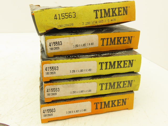 Timken 415563 Nitrile Oil Seal 3.25" Shaft 4.008" OD Lot of 5