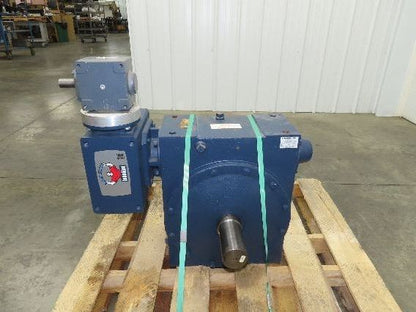 Grove Gear Ironman GR-DMQ-880-200-D2-140 Double Reduction Worm Gearbox 8Hp 200:1