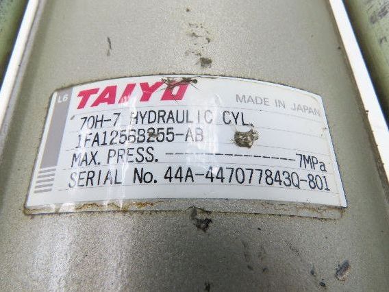Taiyo 70H-7 1FA125BB255-AB Hydraulic Cylinder 125mm Bore 255mm Stroke 1015psi