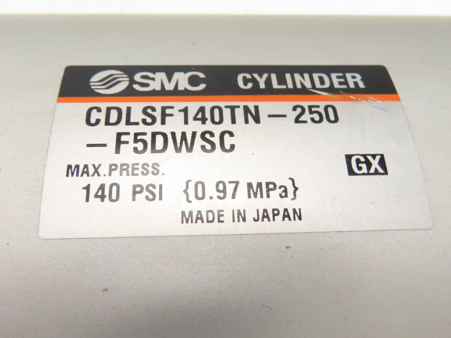 SMC CDLSF140TN-250-F5DWSC Pneumatic Air Cylinder 140mm x 250mm Stroke w/Rod Lock
