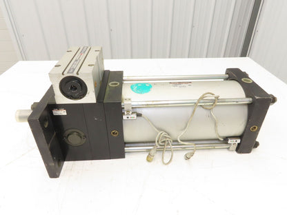 SMC CDLSF140TN-250-F5DWSC Pneumatic Air Cylinder 140mm x 250mm Stroke w/Rod Lock