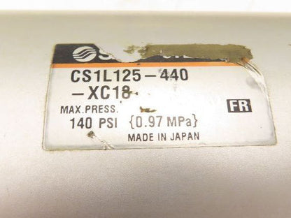 SMC CS1L125-440-XC18 Pneumatic Air Cylinder 125mm Bore 440mm Stroke Foot Mount