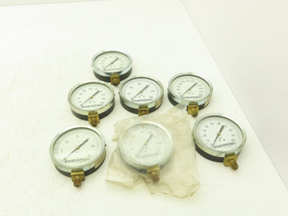 Enerpac Pressure Gauges 4" Dial 1/4" NPT 100-1000 PSI Lot of 7