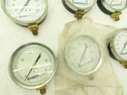 Enerpac Pressure Gauges 4" Dial 1/4" NPT 100-1000 PSI Lot of 7