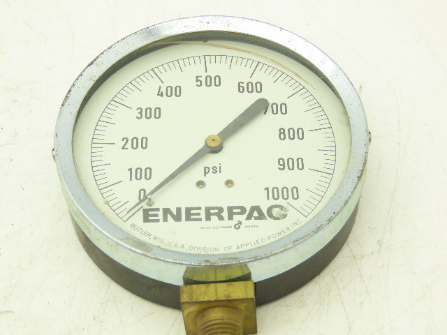 Enerpac Pressure Gauges 4" Dial 1/4" NPT 100-1000 PSI Lot of 7