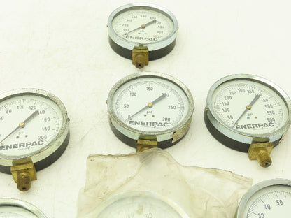 Enerpac Pressure Gauges 4" Dial 1/4" NPT 100-1000 PSI Lot of 7