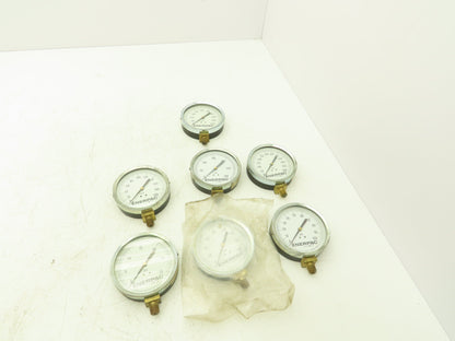 Enerpac Pressure Gauges 4" Dial 1/4" NPT 100-1000 PSI Lot of 7