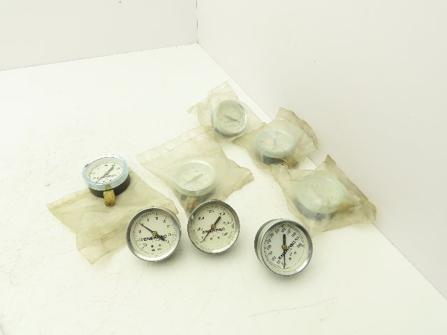 Enerpac Pressure Gauges 2 1/2" Thread 1/4"NPT Lot of 8
