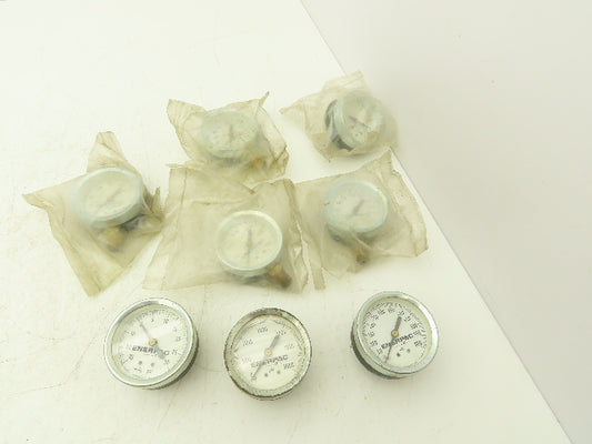 Enerpac Pressure Gauges 2 1/2" Thread 1/4"NPT Lot of 8