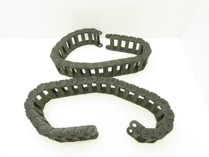 Tsubaki Energy Chain Cable Carrier 15/16 x 3 x 48" Length Lot of 2