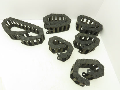 Tsubaki Energy Chain Cable Carrier 15/16 x 3 x 21-42" Mixed Length Lot of 6
