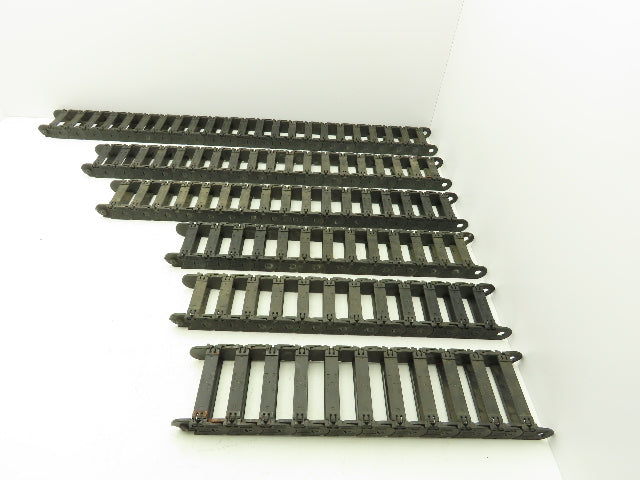 Tsubaki Energy Chain Cable Carrier 15/16 x 3 x 21-42" Mixed Length Lot of 6