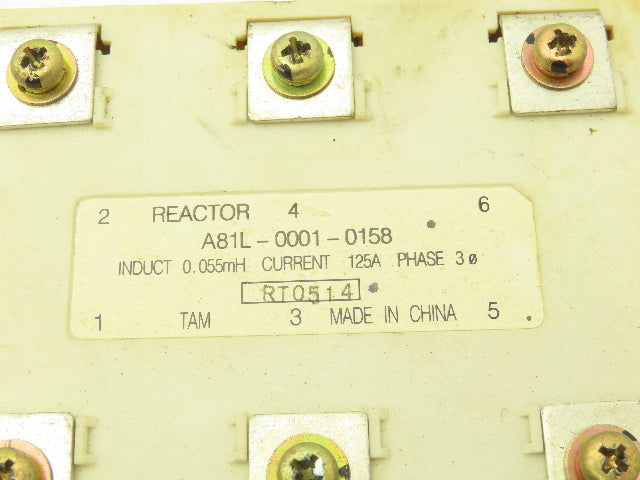 Fanuc A81L-0001-0158 Line Reactor 3Ph 240v 60Hz 125A