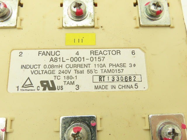 Fanuc A81L-0001-0157 Line Reactor 3Ph 240v 60Hz 110A