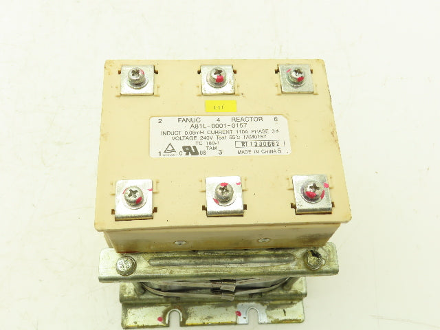 Fanuc A81L-0001-0157 Line Reactor 3Ph 240v 60Hz 110A