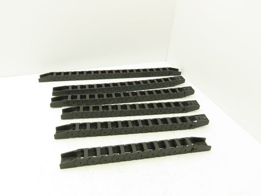 Tsubaki Energy Chain Cable Carrier 19mm H 24mm W 17-26" Mixed Length Lot of 6