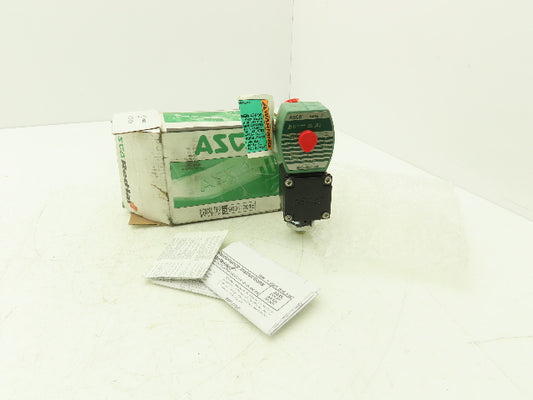 Asco Redhat JKB8262H212NV Solenoid Valve ¼" NPT 24VDC 5 Pin Connector NC