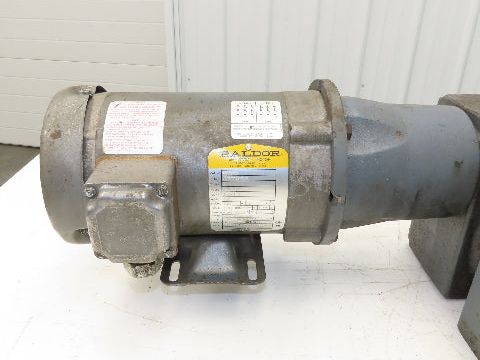Boston Gear RFWA752100STB563 Gearmotor 100:1 Double Reduction 17rpm 1Hp 460V 56C