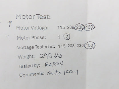 Boston Gear RFWA752100STB563 Gearmotor 100:1 Double Reduction 17rpm 1Hp 460V 56C